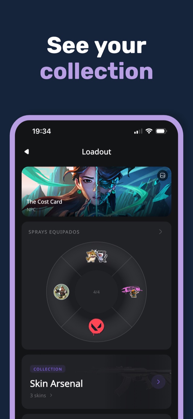 Loadout with equipped sprays and gun buddies
